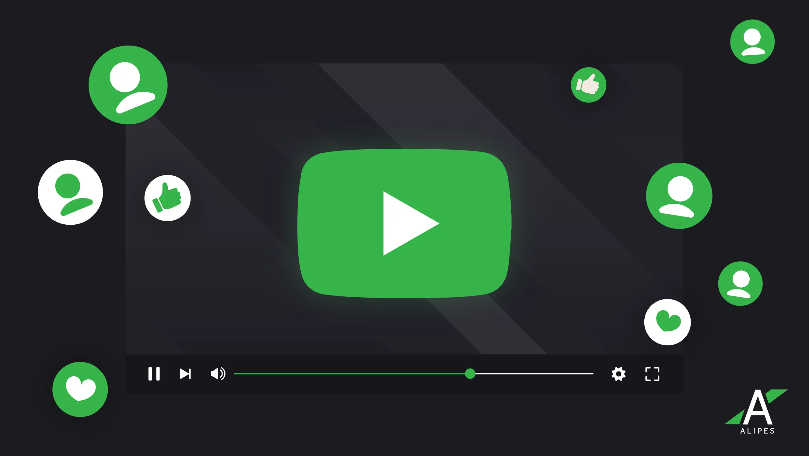 Youtube graphic that represents youtube marketing